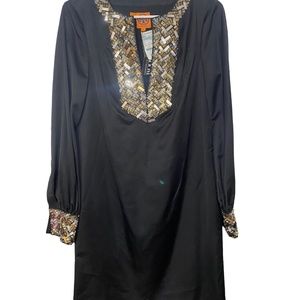 Beaded Black NWT Tory Burch Dress 4 A7